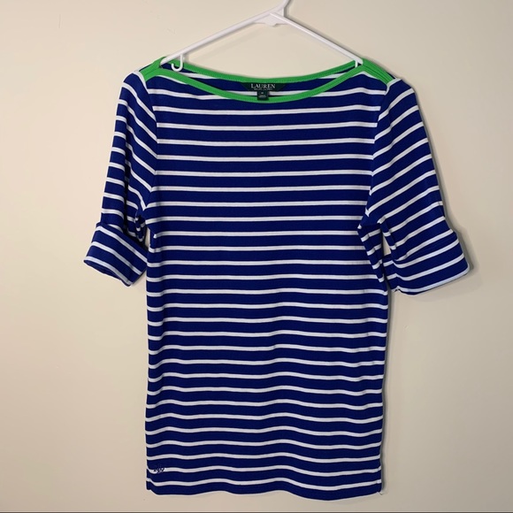 Lauren Ralph Lauren Tops - NWOT LRL Striped 3/4 Sleeve Top